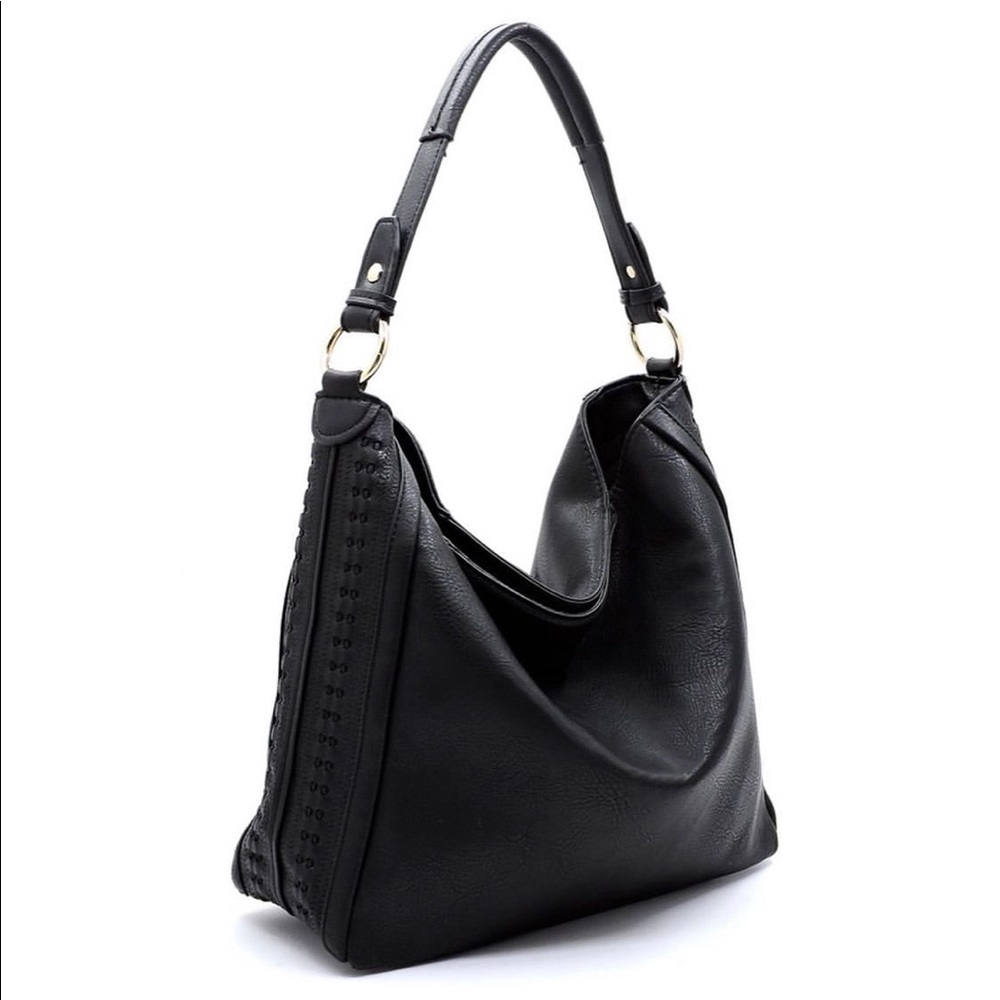 Black Hobo Style Handbag